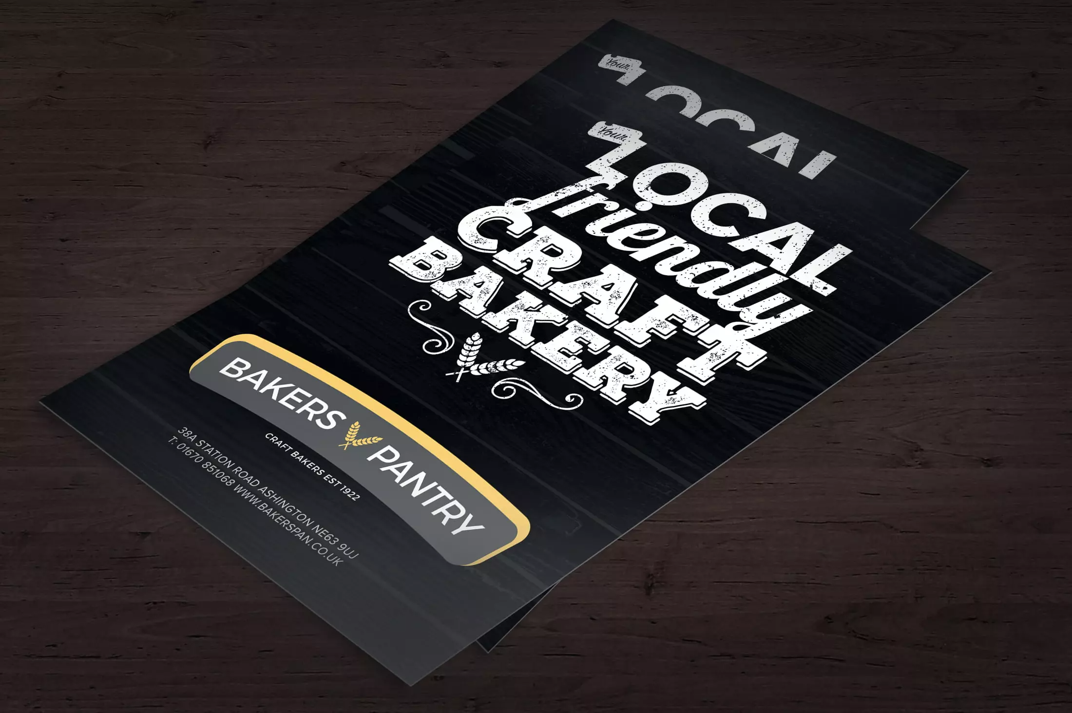 Bakers Pantry postcard designs