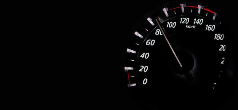 speedometer on a car
